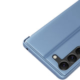 Clear View Case cover til Samsung Galaxy S23+ flip cover blå