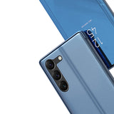 Clear View Case cover til Samsung Galaxy S23+ flip cover sort