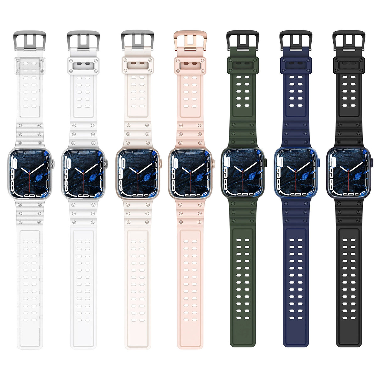 Strap Triple Protection til Apple Watch 38 / 40 / 41 mm band armbånd - gennemsigtig