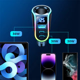 Joyroom hurtigbiloplader 4in1 USB-A QC3.0 / 2xUSB-C PD 150W sort (JR-CL21)