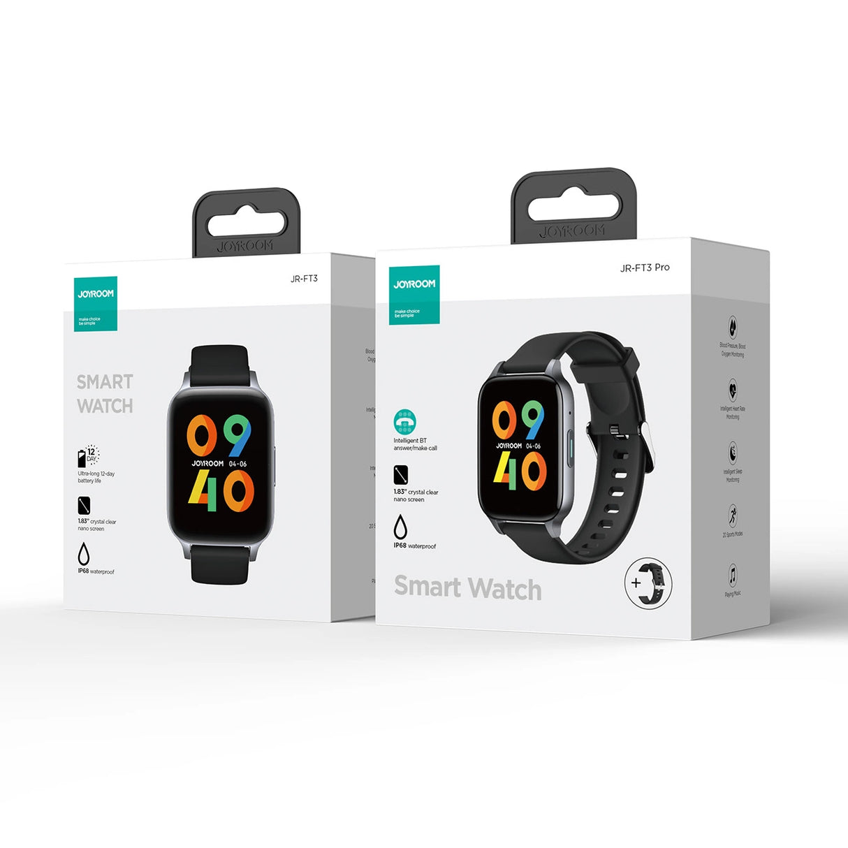 Joyroom Fit-Life JR-FT3 Pro smartwatch med svarfunktion / Bluetooth 5.1 / IP68 beskyttelse - grå