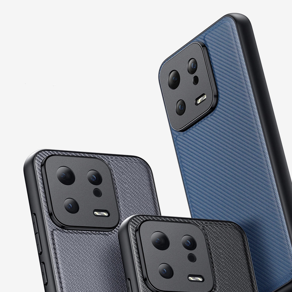 Dux Ducis Fino case til Xiaomi 13 cover med silikon ramme blå