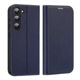 Dux Ducis Skin X2 case Samsung Galaxy S23+ flip case wallet stand blue