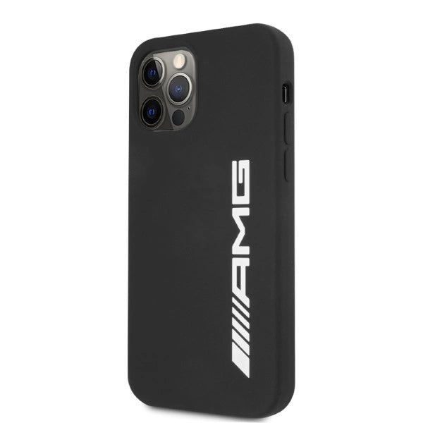 AMG Silicone Big Logo-hylster til iPhone 12 Pro Max - sort
