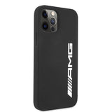 AMG Silicone Big Logo-hylster til iPhone 12 Pro Max - sort
