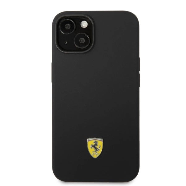 Ferrari FEHMSIP14MBK iPhone 14 Plus 6.7" sort/sort hardcase Silikon Metal Logo Magsafe