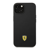 Ferrari FEHMSIP14MBK iPhone 14 Plus 6.7" sort/sort hardcase Silikon Metal Logo Magsafe