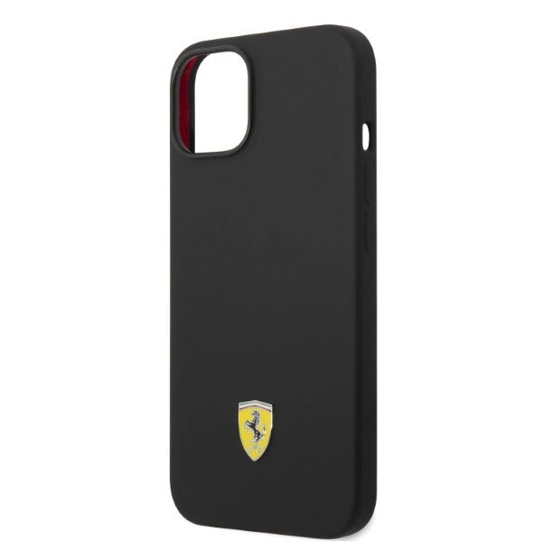 Ferrari FEHMSIP14SBK iPhone 14 6.1" sort/sort hardcase Silikon Metal Logo Magsafe