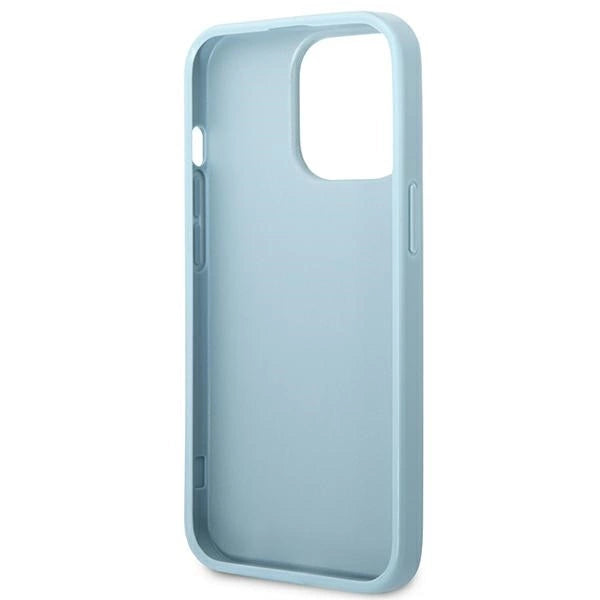 Guess Saffiano 4G Small Metal Logo Case til iPhone 13 Pro / 13 - Blå