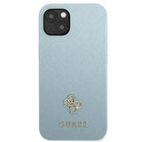 Guess GUHCP13MPS4MB iPhone 13 6.1" blue/blue hardcase Saffiano 4G Small Metal Logo