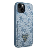 Guess GUHCP13SP4TPB iPhone 13 mini 5.4" blue/blue hardcase 4G Triangle Logo Cardslot