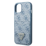 Guess GUHCP13SP4TPB iPhone 13 mini 5.4" blue/blue hardcase 4G Triangle Logo Cardslot