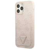 Guess 4G Triangle Logo Cardslot case for iPhone 13 Pro Max - pink