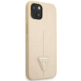 Guess GUHCP14MPSATLE iPhone 14 Plus 6.7" beige/beige hardcase SaffianoTriangle Logo