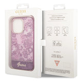 Guess Porcelain Collection case for iPhone 14 Pro Max - fuchsia