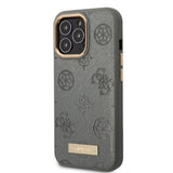 Guess GUHMP13LSAPSTG iPhone 13 Pro / 13 6.1" grey/grey hardcase Peony Logo Plate MagSafe