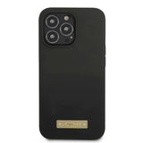 Guess GUHMP13XSPLK iPhone 13 Pro Max 6.7" black/black hard case Silicone Logo Plate MagSafe