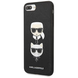 Karl Lagerfeld Saffiano Karl&Choupette Head case for iPhone 7 Plus / iPhone 8 Plus - black