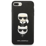 Karl Lagerfeld Saffiano Karl&Choupette Head case for iPhone 7 Plus / iPhone 8 Plus - black