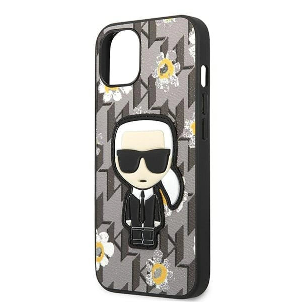 Karl Lagerfeld KLHCP13MPMNFIK1 iPhone 13 6.1" grey/grey Flower Ikonik Karl
