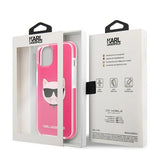 Karl Lagerfeld Choupette Head case for iPhone 13 - fuchsia
