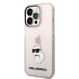 Karl Lagerfeld KLHCP14LHNCHTCP iPhone 14 Pro 6.1" pink/pink hardcase Ikonik Choupette