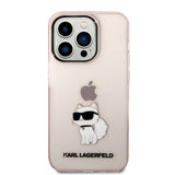 Karl Lagerfeld KLHCP14LHNCHTCP iPhone 14 Pro 6.1" pink/pink hardcase Ikonik Choupette