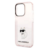 Karl Lagerfeld KLHCP14LHNCHTCP iPhone 14 Pro 6.1" pink/pink hardcase Ikonik Choupette