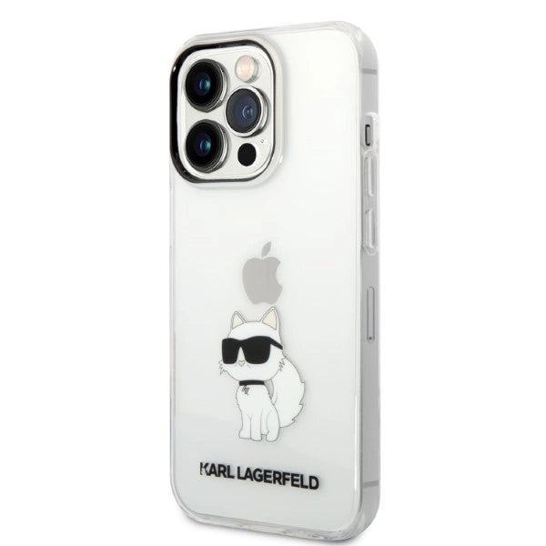 Karl Lagerfeld Ikonik Choupette case for iPhone 14 Pro - transparent