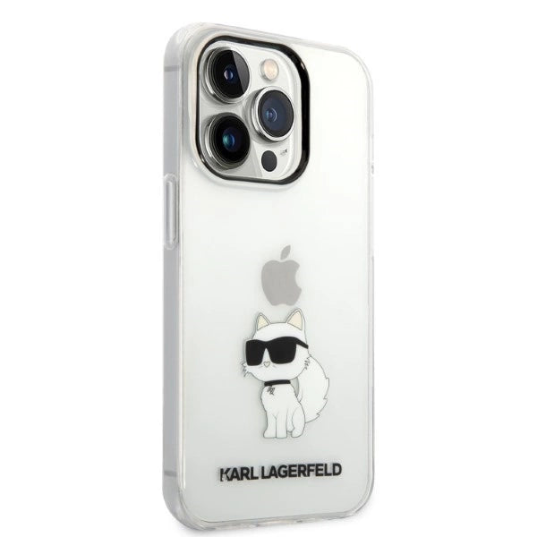 Karl Lagerfeld Ikonik Choupette case for iPhone 14 Pro - transparent