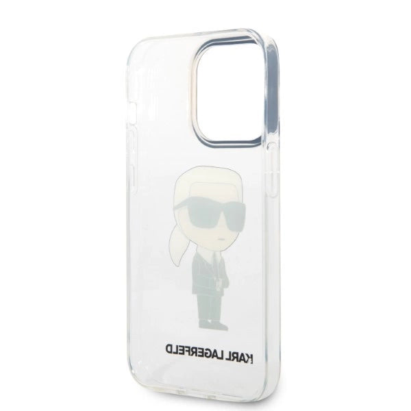 Karl Lagerfeld Ikonik Karl case for iPhone 14 Pro - transparent