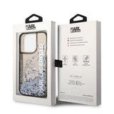Karl Lagerfeld Liquid Glitter Elong case for iPhone 14 Pro - black