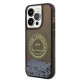 Karl Lagerfeld Liquid Glitter RSG case for iPhone 14 Pro - black