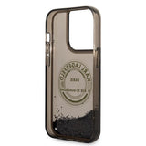 Karl Lagerfeld Liquid Glitter RSG case for iPhone 14 Pro - black