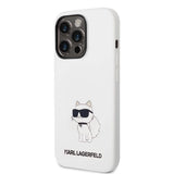 Karl Lagerfeld KLHCP14LSNCHBCH iPhone 14 Pro 6.1" hardcase white/white Silicone Choupette