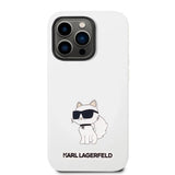 Karl Lagerfeld KLHCP14LSNCHBCH iPhone 14 Pro 6.1" hardcase white/white Silicone Choupette