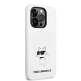 Karl Lagerfeld KLHCP14LSNCHBCH iPhone 14 Pro 6.1" hardcase white/white Silicone Choupette