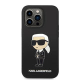 Karl Lagerfeld Silicone Ikonik case for iPhone 14 Pro - black