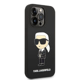 Karl Lagerfeld Silicone Ikonik case for iPhone 14 Pro - black