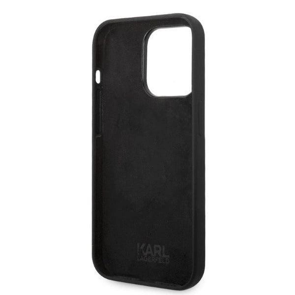 Karl Lagerfeld Silicone Ikonik case for iPhone 14 Pro - black
