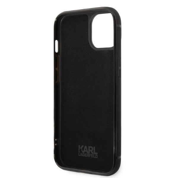 Karl Lagerfeld Signature Logo Cardslot case for iPhone 14 Plus - black