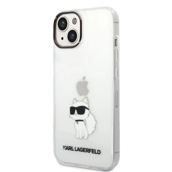 Karl Lagerfeld Ikonik Choupette case for iPhone 14 Plus - transparent