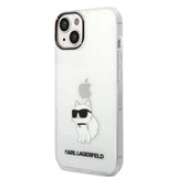 Karl Lagerfeld Ikonik Choupette case for iPhone 14 Plus - transparent