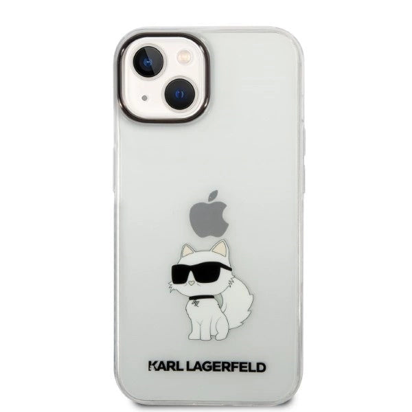 Karl Lagerfeld Ikonik Choupette case for iPhone 14 Plus - transparent