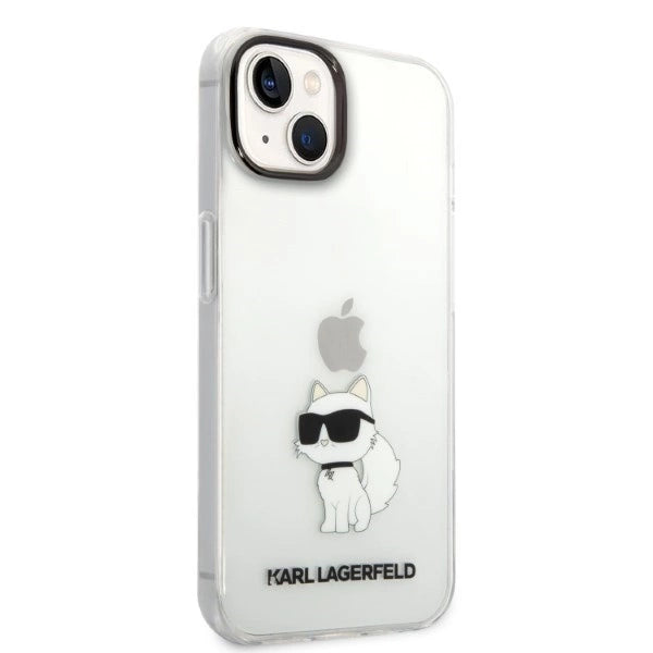 Karl Lagerfeld Ikonik Choupette case for iPhone 14 Plus - transparent