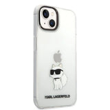Karl Lagerfeld Ikonik Choupette case for iPhone 14 Plus - transparent