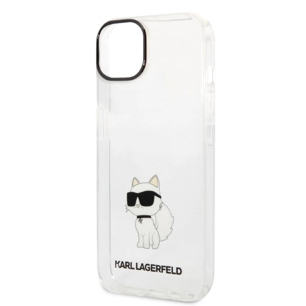 Karl Lagerfeld Ikonik Choupette case for iPhone 14 Plus - transparent