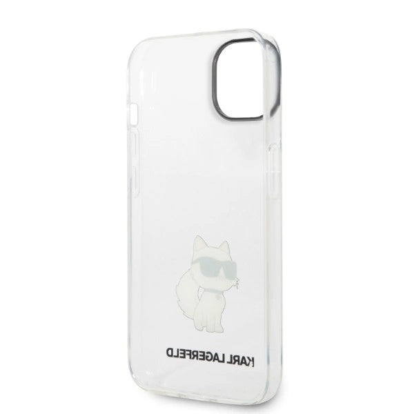 Karl Lagerfeld Ikonik Choupette case for iPhone 14 Plus - transparent