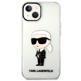 Karl Lagerfeld Ikonik Karl case for iPhone 14 Plus - transparent