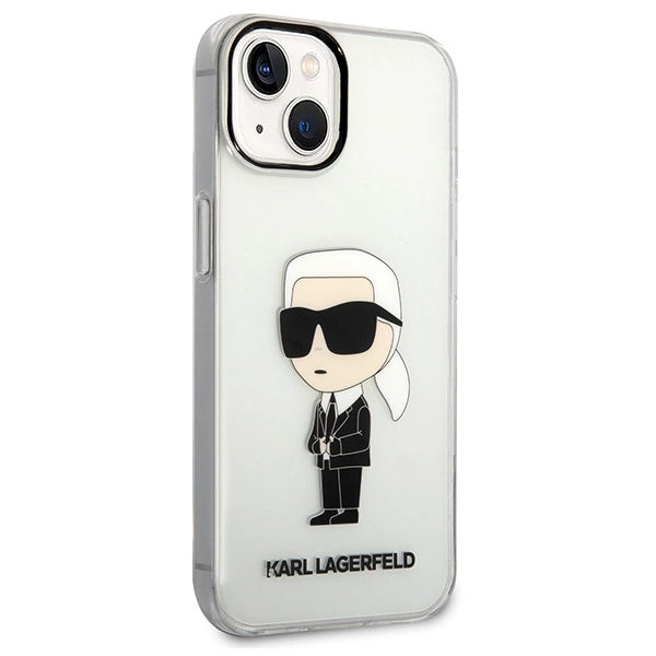 Karl Lagerfeld Ikonik Karl case for iPhone 14 Plus - transparent